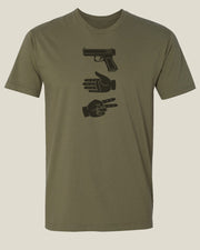 Glock, Paper, Scissors T-Shirt