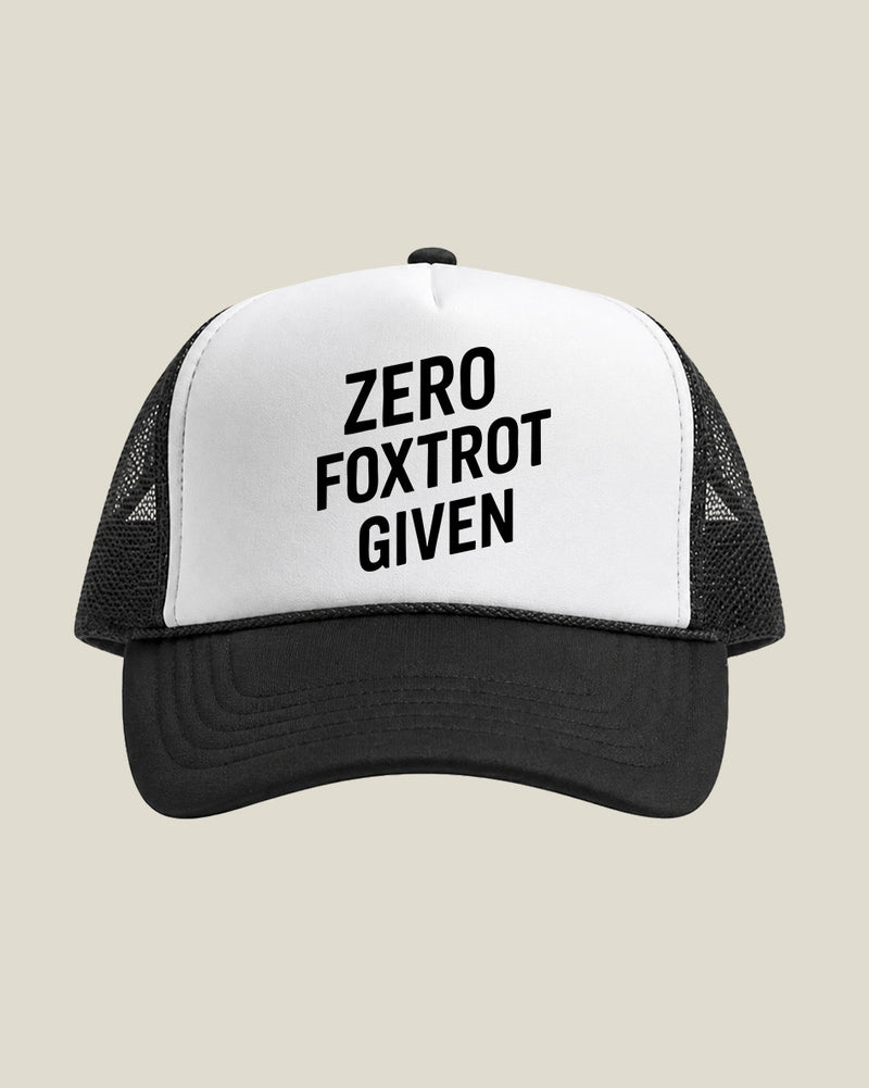 Zero Foxtrot Trucker Hat